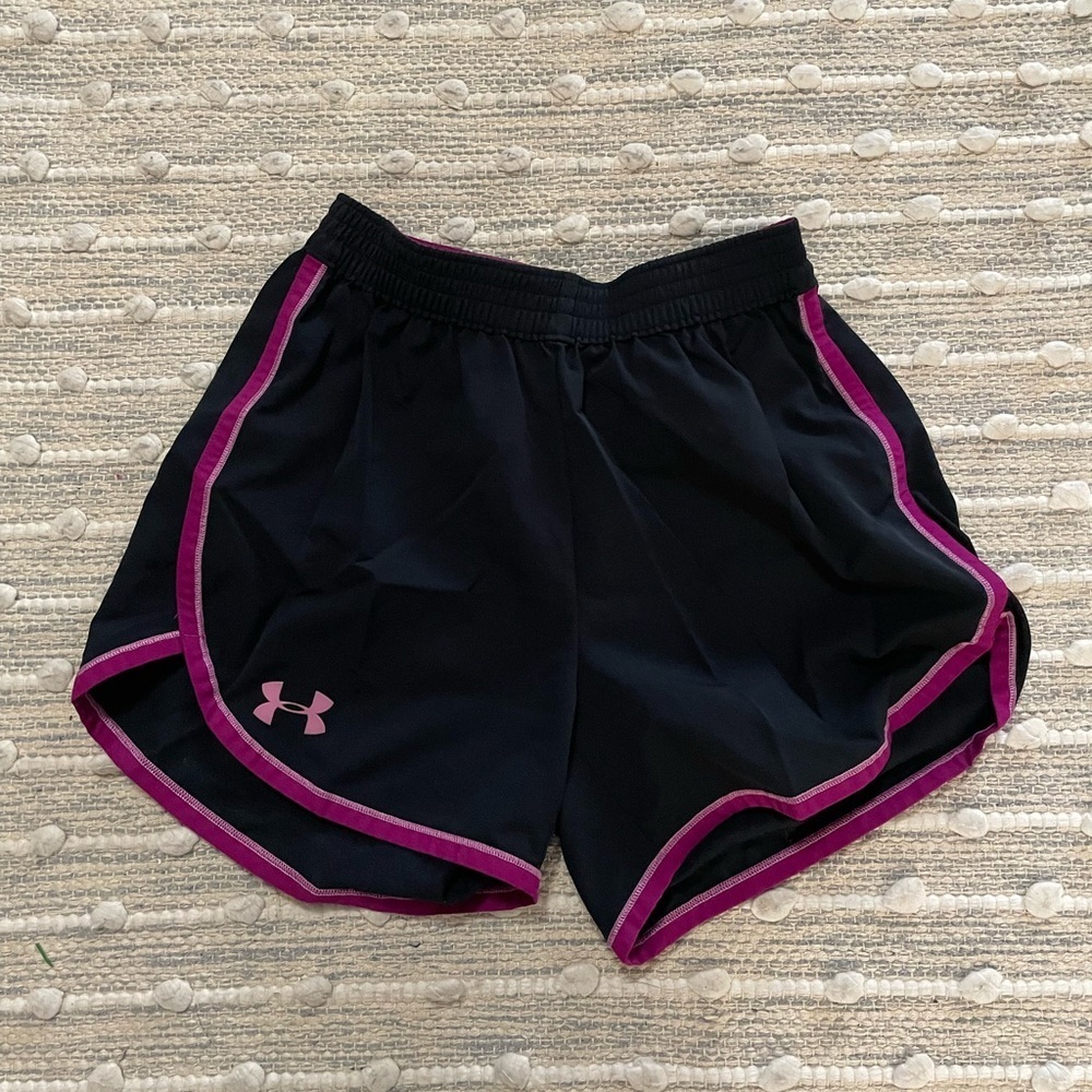 Under Armour XS black and pink athletic shorts
